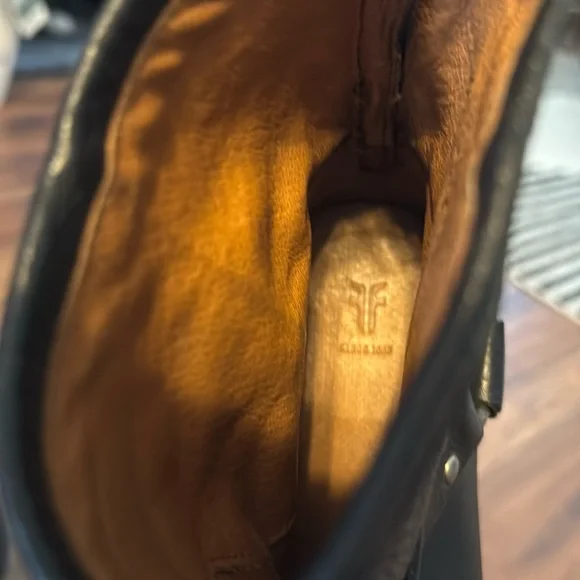 Frye Portia Harness Short Leather Black Boots - Women’s 7 1/2 - 71367 - Picture 10 of 16